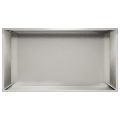 vidaXL Garden Planter 2 pcs Silver 80 x 50 x 50 cm Stainless Steel