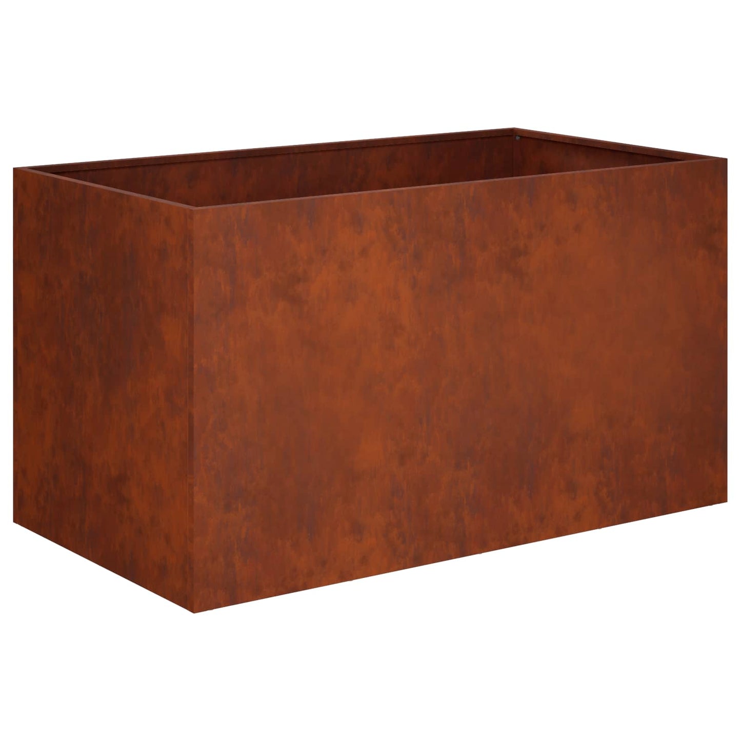 vidaXL Garden Planter Rusty 80 x 50 x 50 cm Weathering Steel