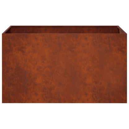 vidaXL Garden Planter Rusty 80 x 50 x 50 cm Weathering Steel
