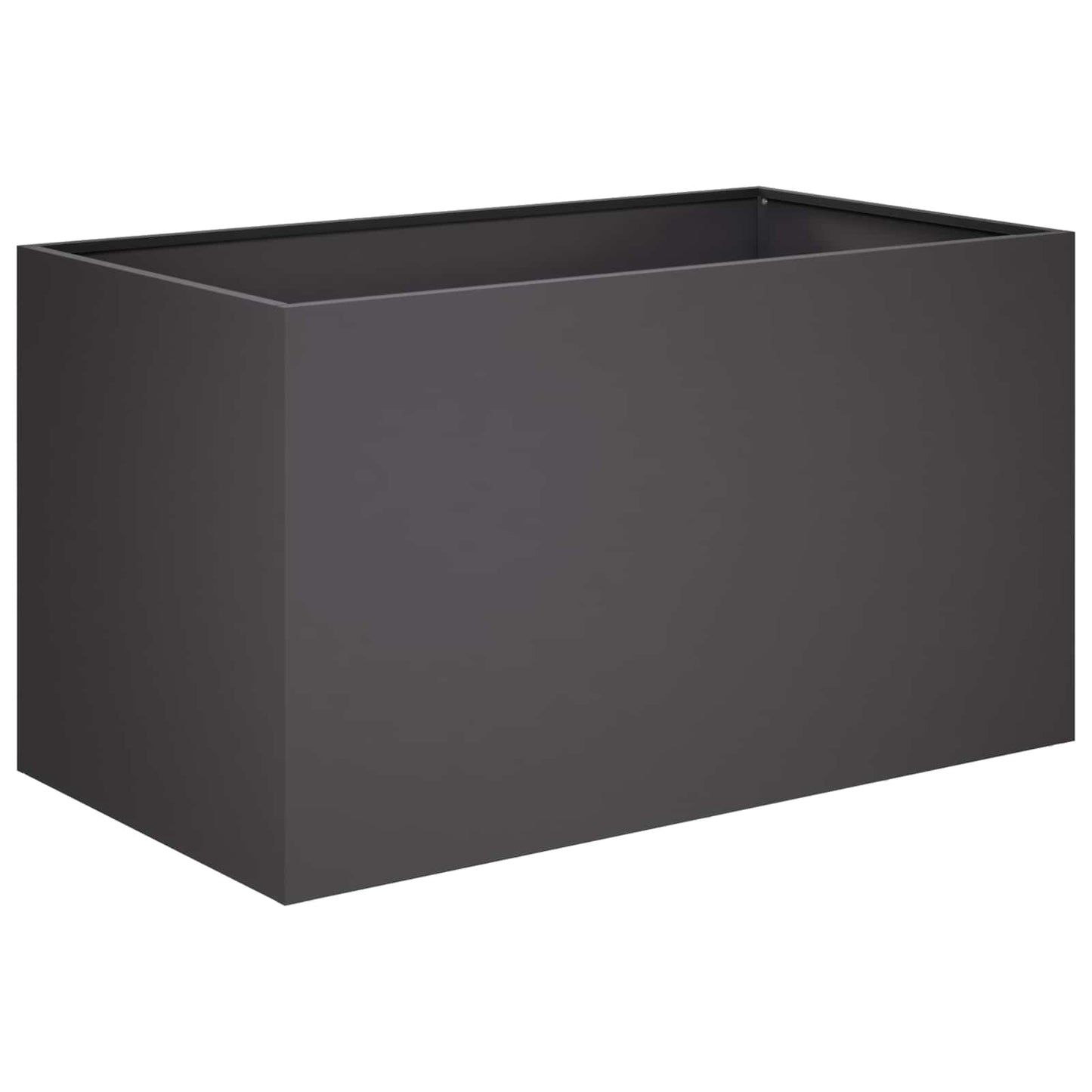 vidaXL Garden Planter Black 100 x 50 x 50 cm Cold-rolled Steel