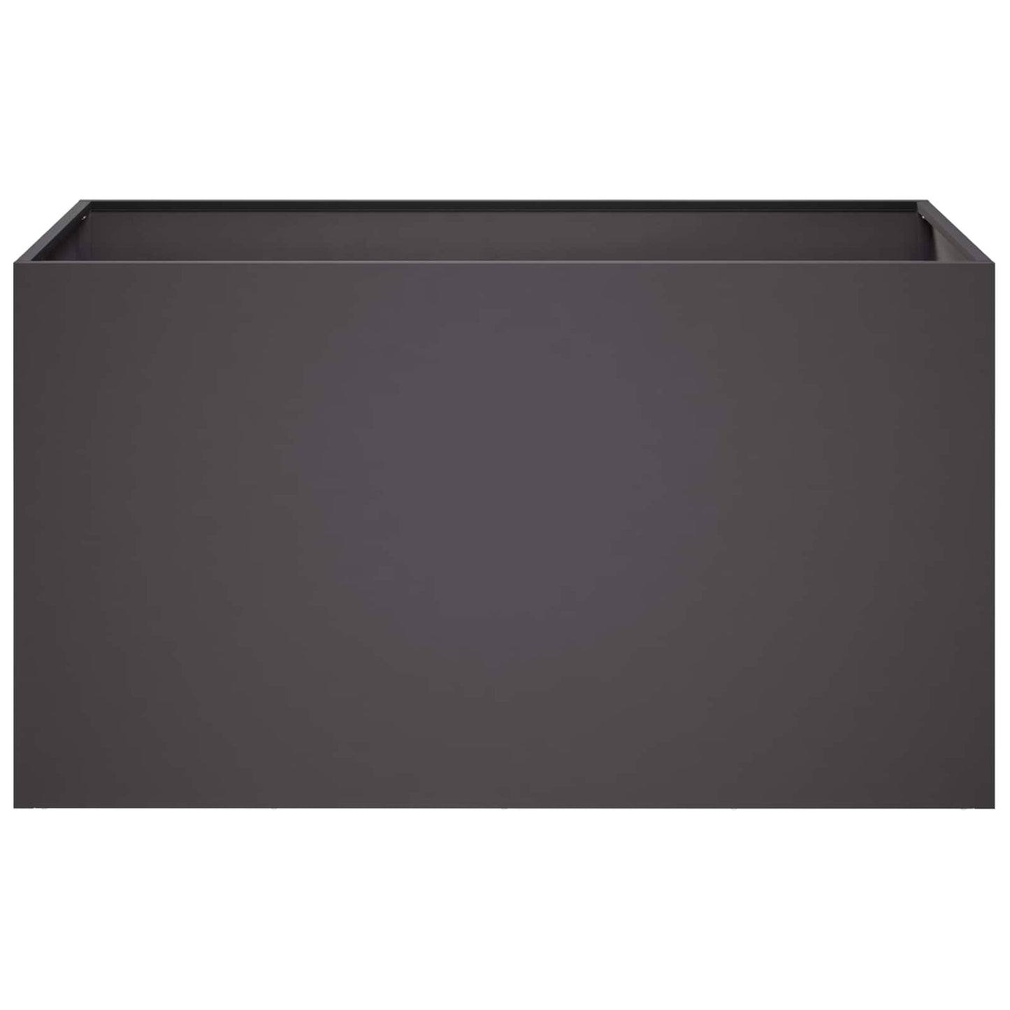 vidaXL Garden Planter Black 100 x 50 x 50 cm Cold-rolled Steel