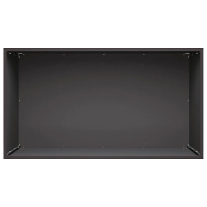 vidaXL Garden Planter Black 100 x 50 x 50 cm Cold-rolled Steel