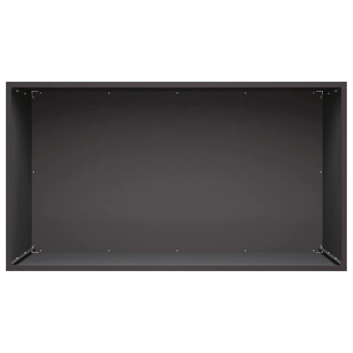 vidaXL Garden Planter 2 pcs Black 100 x 50 x 50 cm Cold-rolled Steel