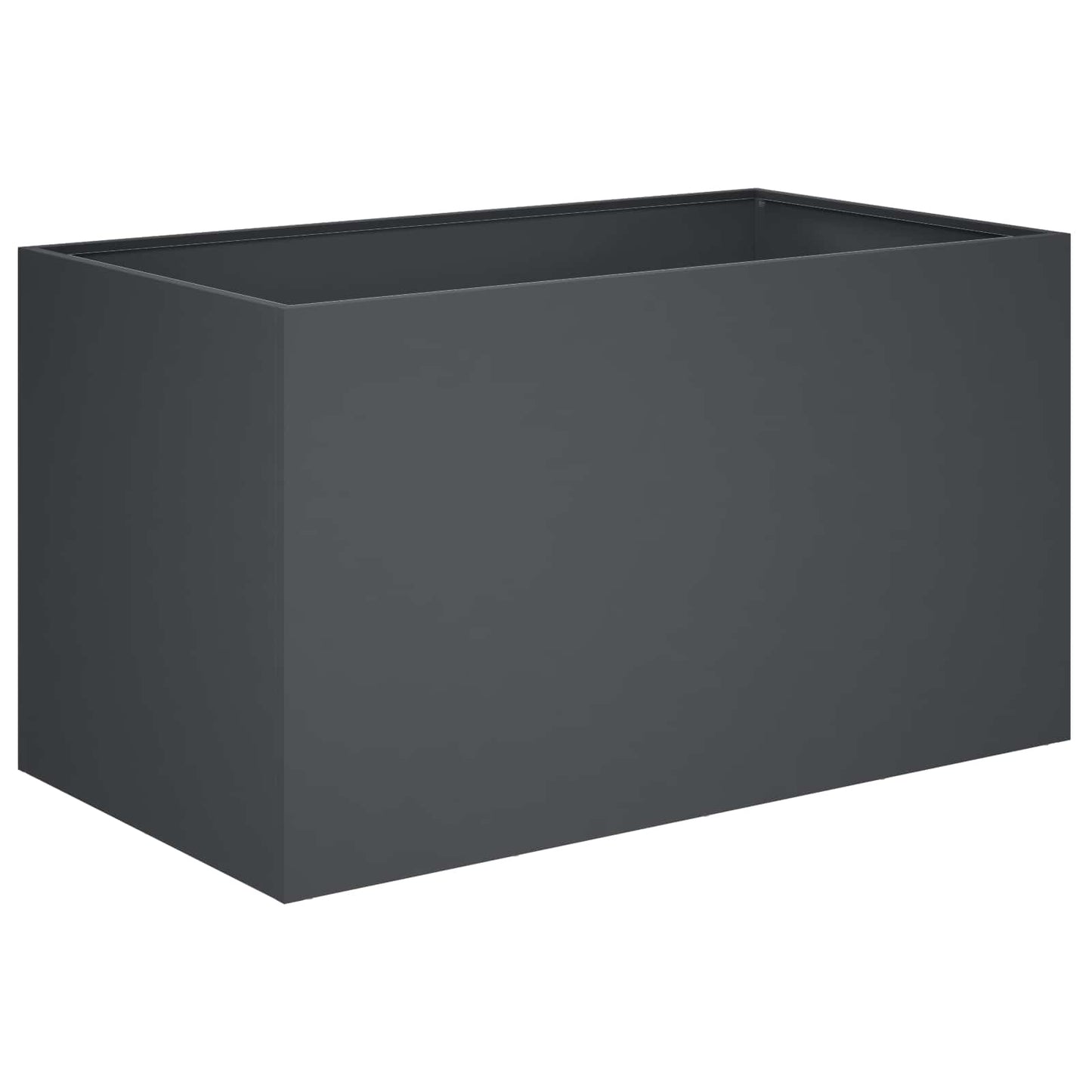 vidaXL Garden Planter Anthracite 100 x 50 x 50 cm Cold-rolled Steel