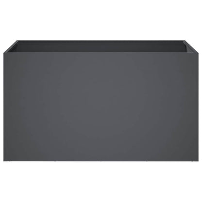 vidaXL Garden Planter Anthracite 100 x 50 x 50 cm Cold-rolled Steel
