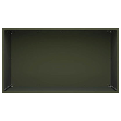 vidaXL Garden Planter Olive Green 100 x 50 x 50 cm Cold-rolled Steel