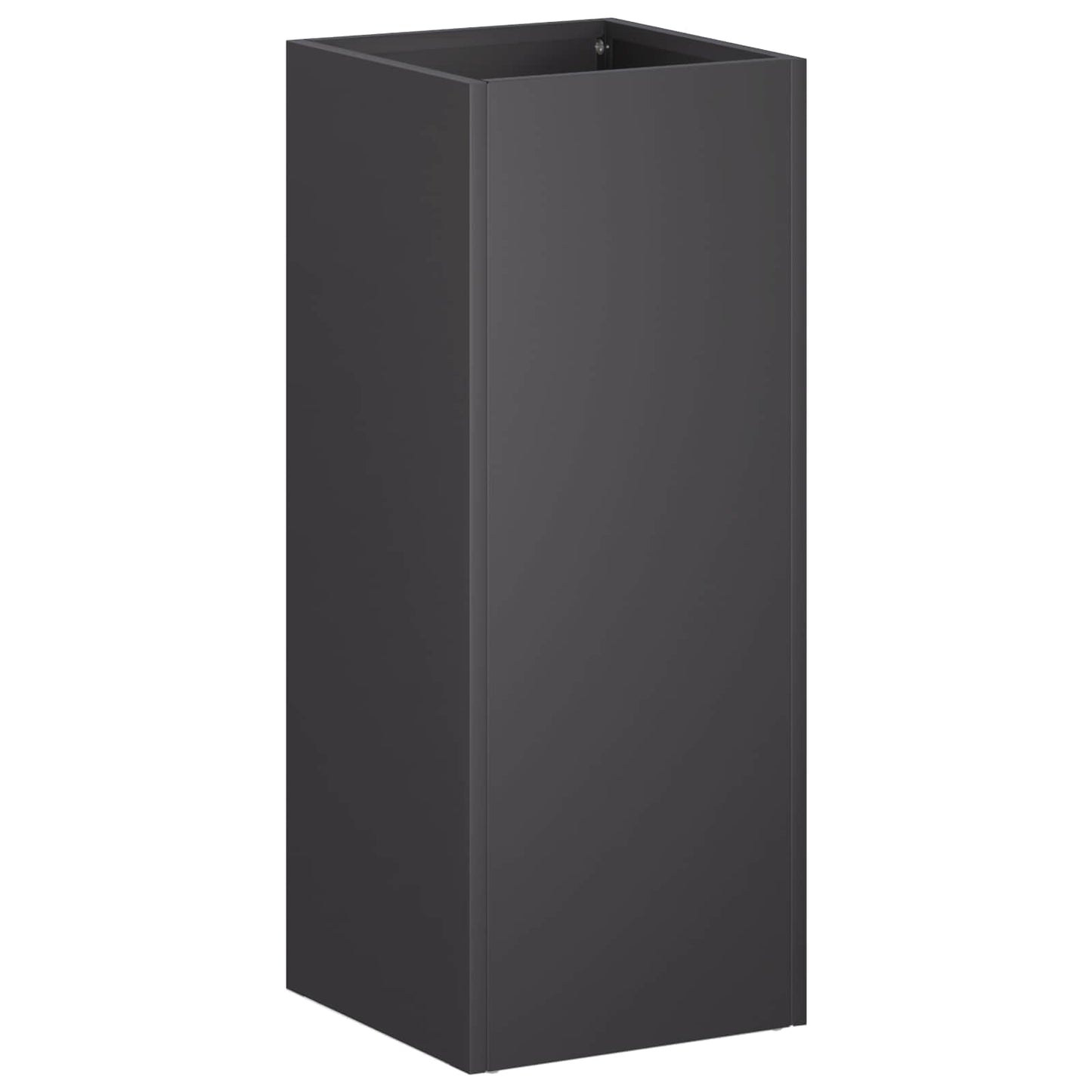 vidaXL Garden Planter 2 pcs Black 20 x 20 x 40 cm Cold-rolled Steel