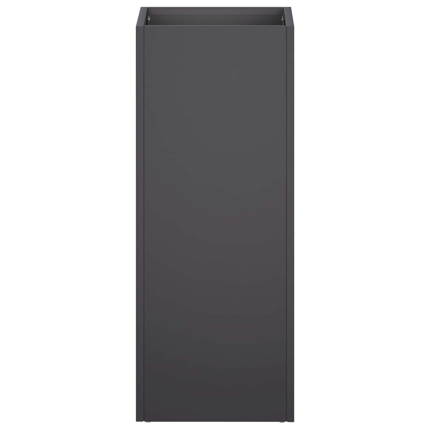 vidaXL Garden Planter 2 pcs Black 20 x 20 x 40 cm Cold-rolled Steel
