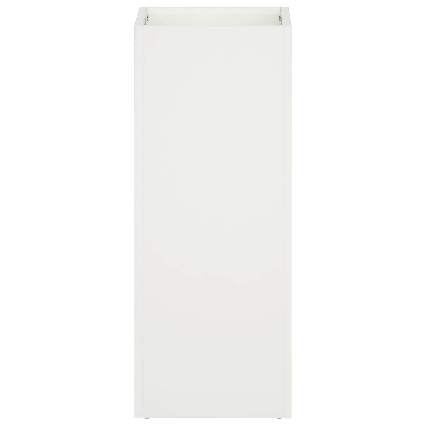 vidaXL Garden Planter 2 pcs White 20 x 20 x 40 cm Cold-rolled Steel