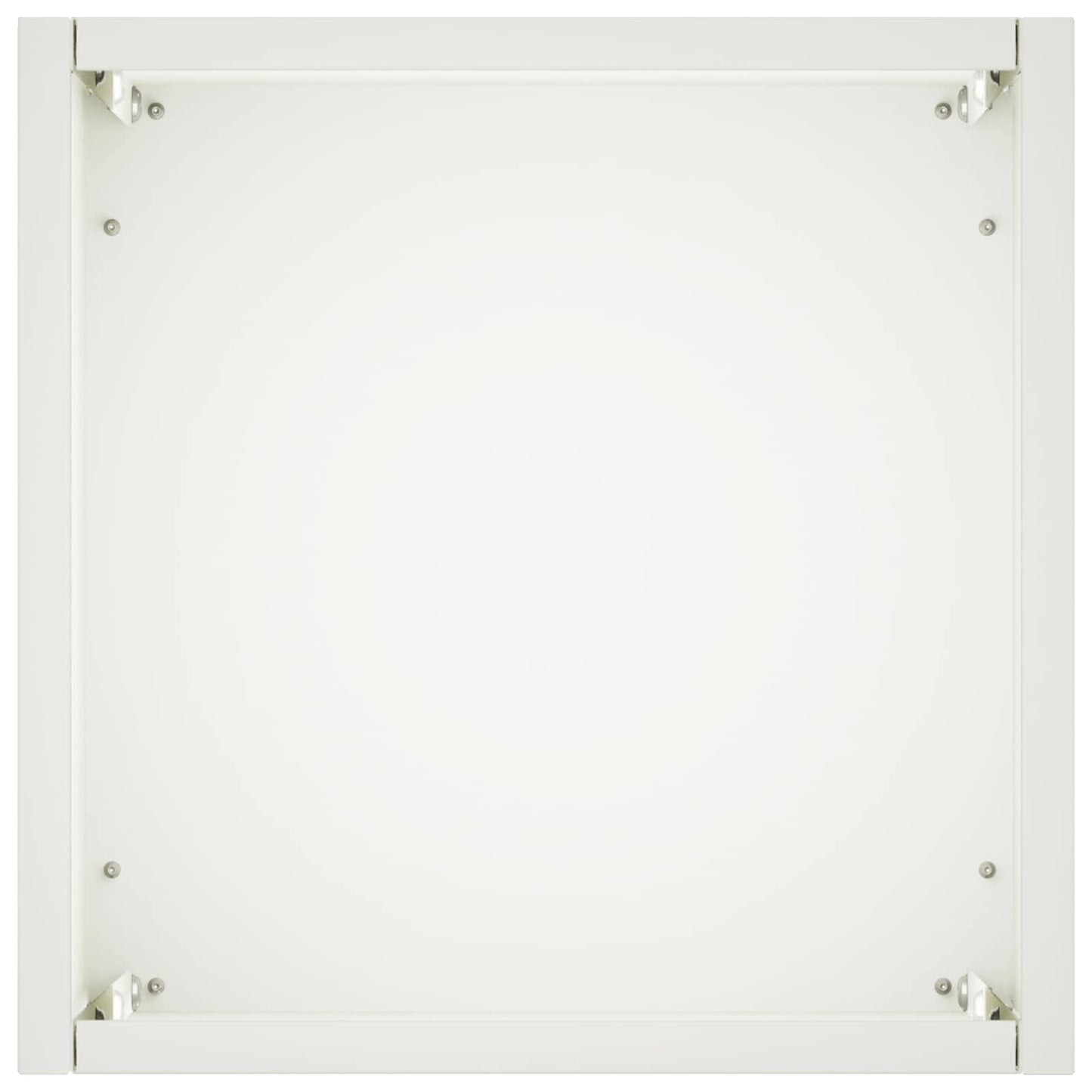 vidaXL Garden Planter 2 pcs White 20 x 20 x 40 cm Cold-rolled Steel
