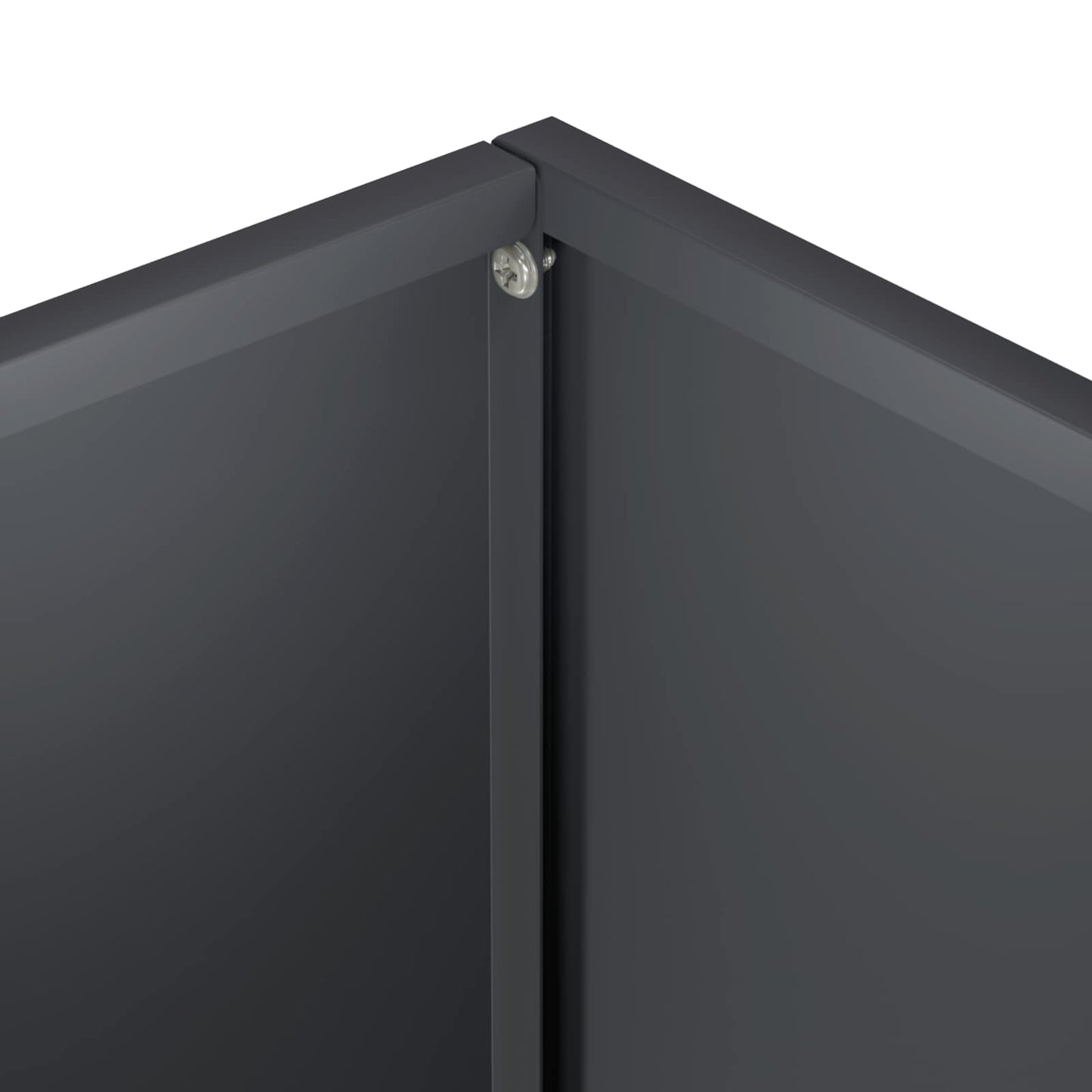 vidaXL Garden Planter Anthracite 20 x 20 x 40 cm Cold-rolled Steel