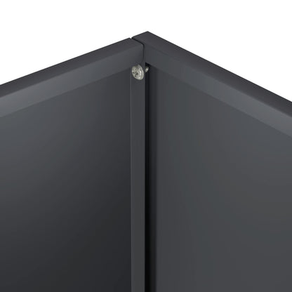 vidaXL Garden Planter Anthracite 20 x 20 x 40 cm Cold-rolled Steel