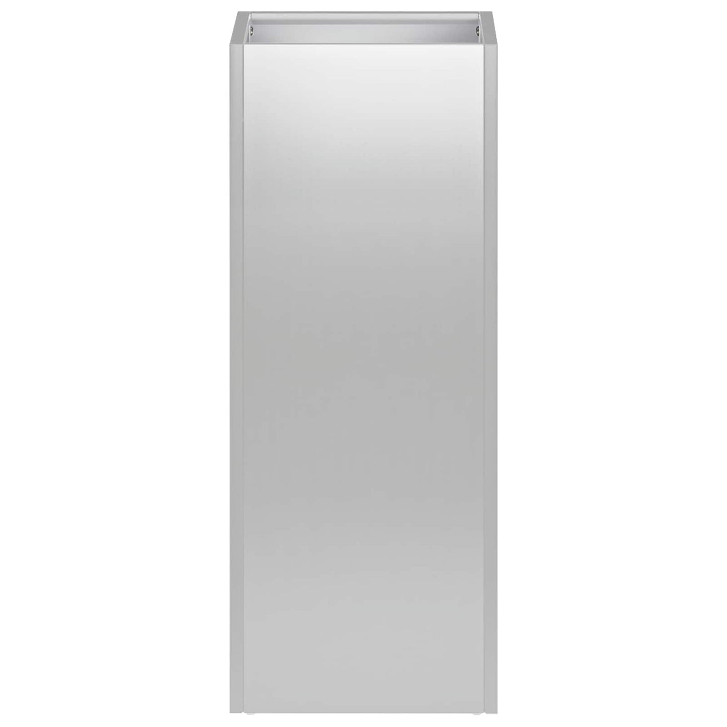 vidaXL Garden Planter Silver 20 x 20 x 40 cm Galvanised Steel