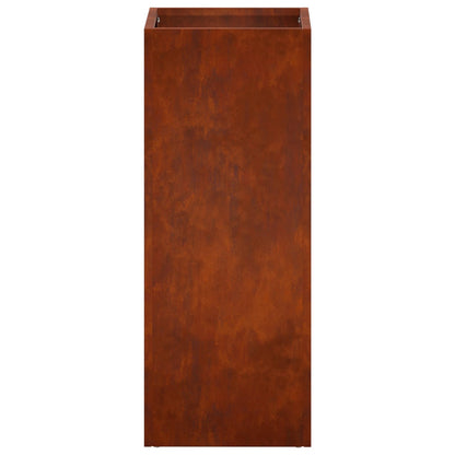 vidaXL Garden Planter Rusty 20 x 20 x 40 cm Weathering Steel