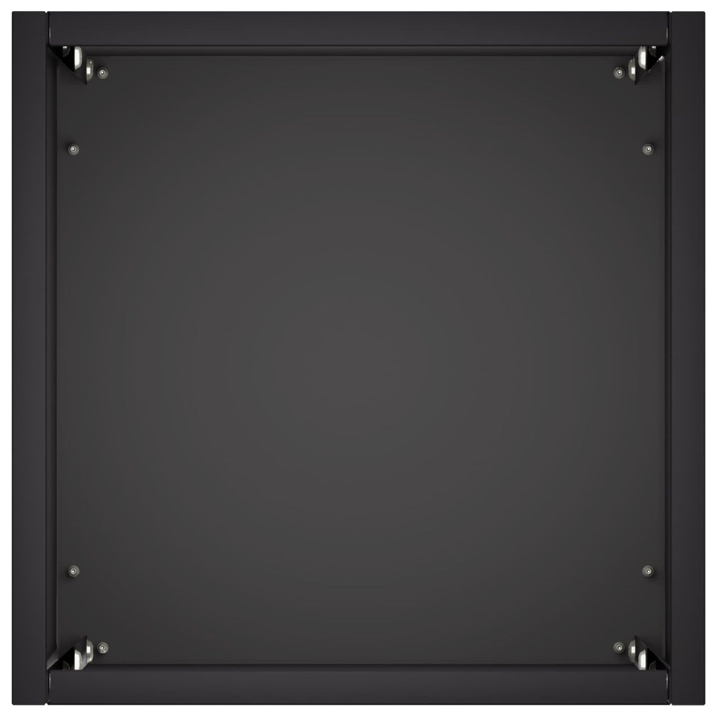 vidaXL Garden Planter Black 20 x 20 x 50 cm Cold-rolled Steel
