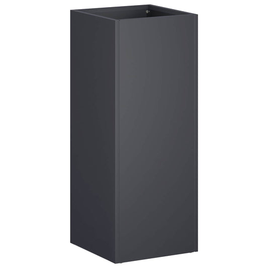 vidaXL Garden Planter Anthracite 20 x 20 x 50 cm Cold-rolled Steel