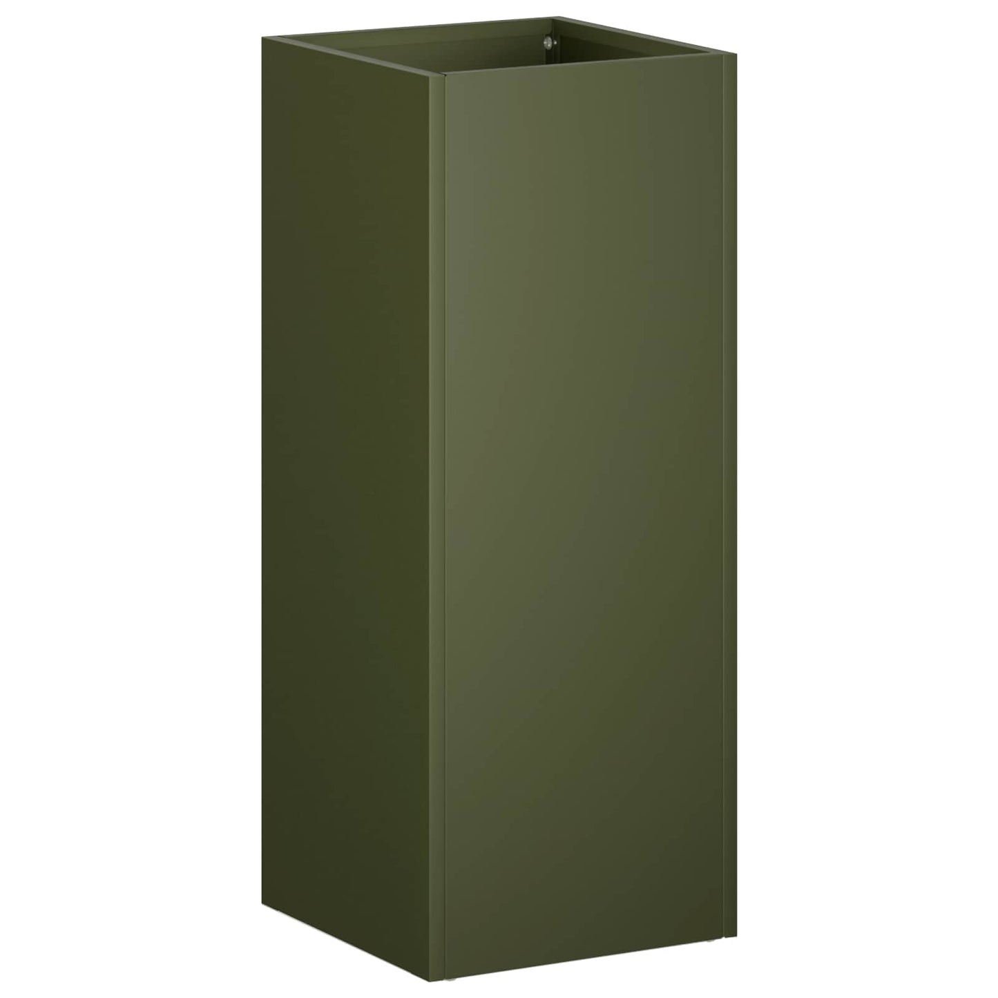 vidaXL Garden Planter Olive Green 20 x 20 x 50 cm Cold-rolled Steel