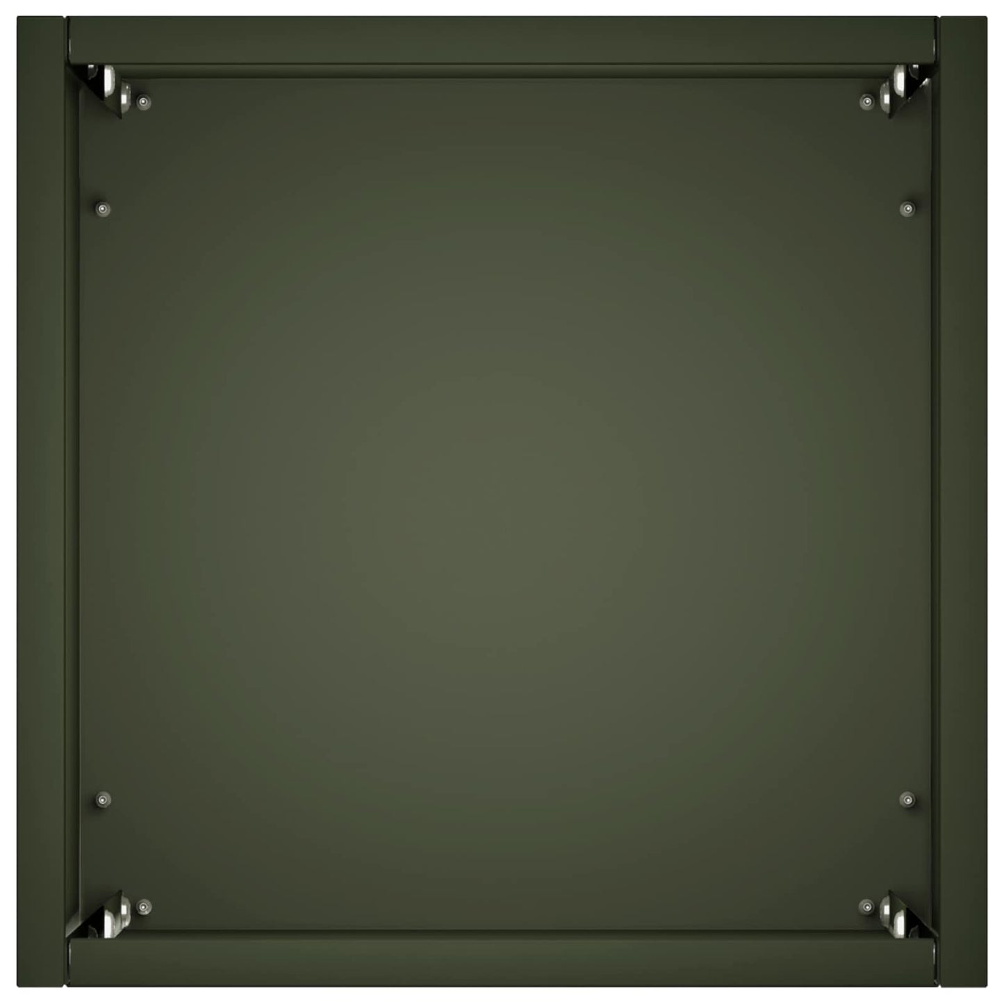 vidaXL Garden Planter Olive Green 20 x 20 x 50 cm Cold-rolled Steel