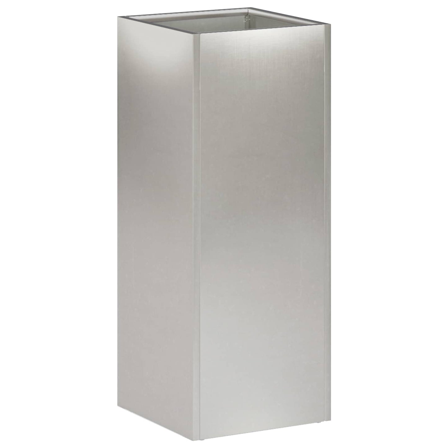 vidaXL Garden Planter Silver 20 x 20 x 50 cm Stainless Steel