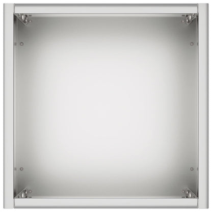 vidaXL Garden Planter 2 pcs Silver 20 x 20 x 50 cm Galvanised Steel
