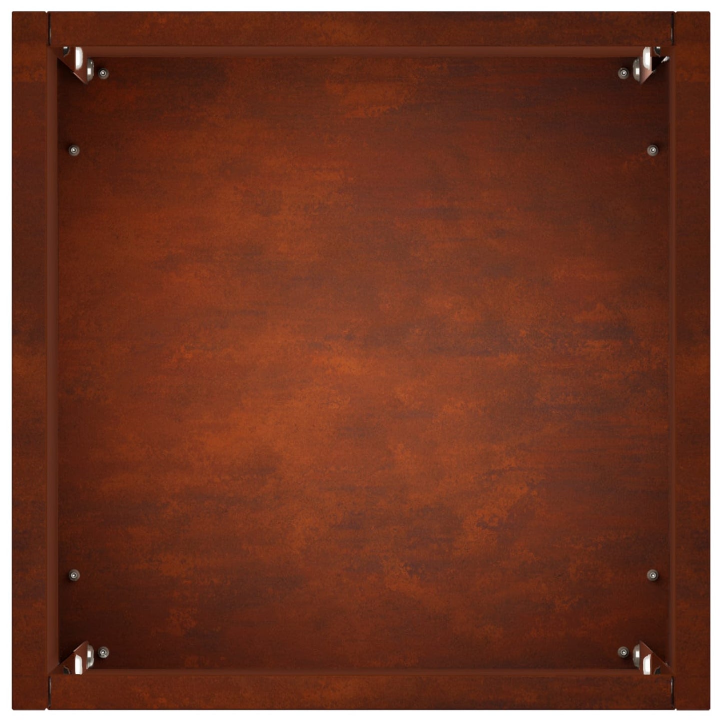 vidaXL Garden Planter 2 pcs Rusty 20 x 20 x 50 cm Weathering Steel