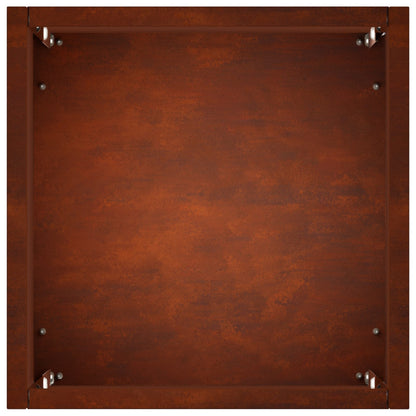 vidaXL Garden Planter 2 pcs Rusty 20 x 20 x 50 cm Weathering Steel