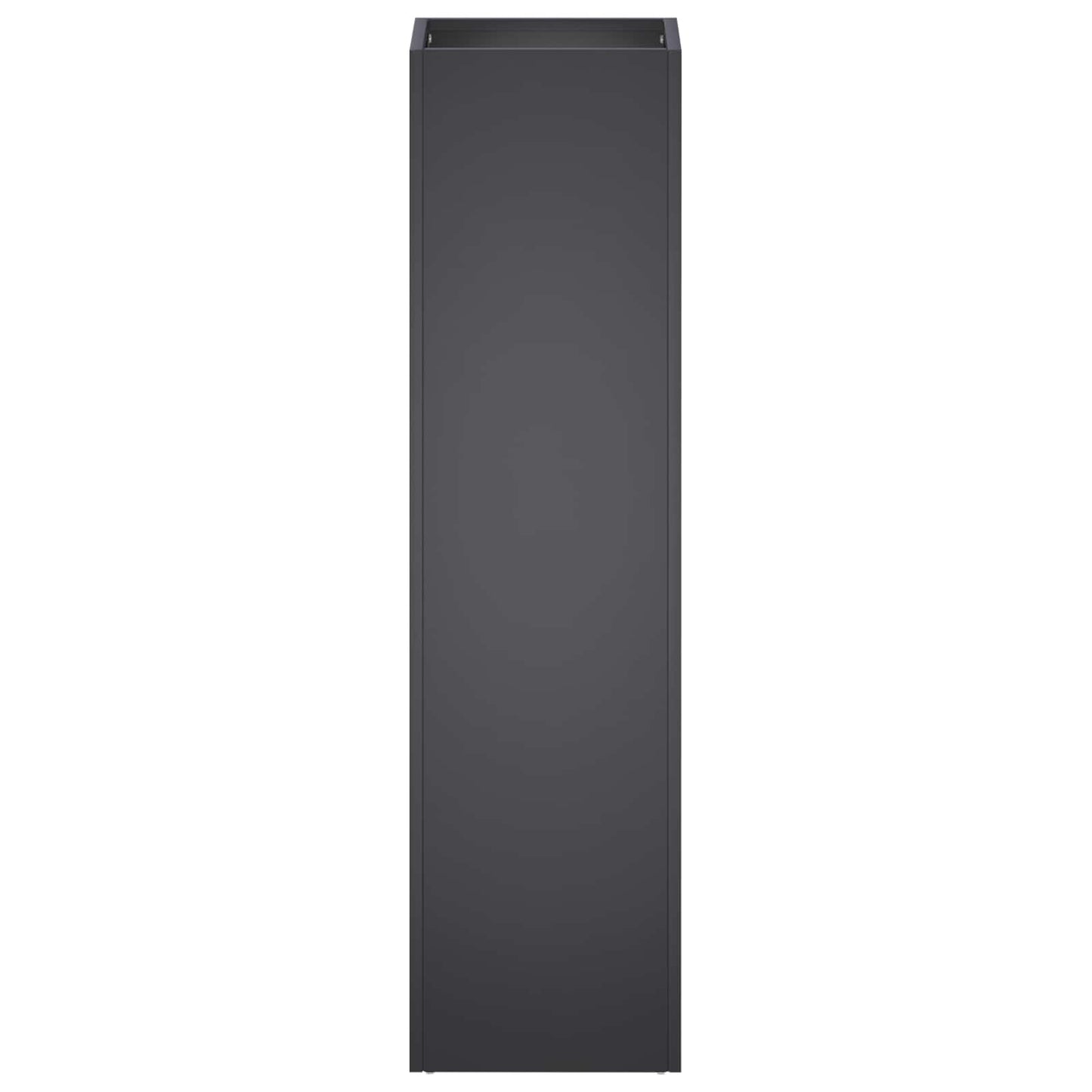 vidaXL Garden Planter Black 20 x 20 x 75 cm Cold-rolled Steel