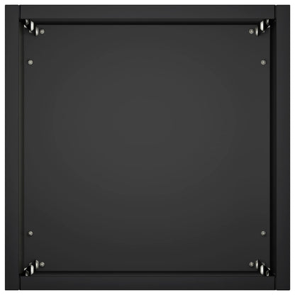 vidaXL Garden Planter Black 20 x 20 x 75 cm Cold-rolled Steel