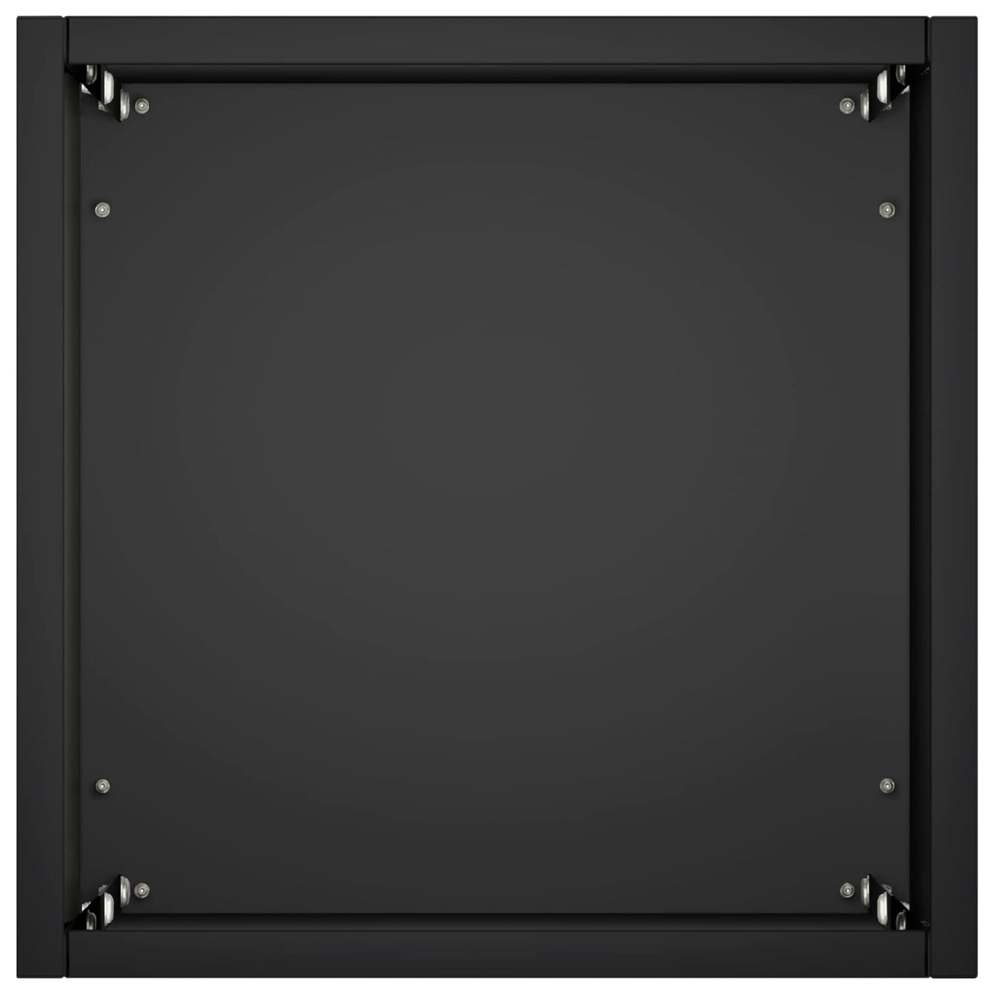 vidaXL Garden Planter 2 pcs Black 20 x 20 x 75 cm Cold-rolled Steel