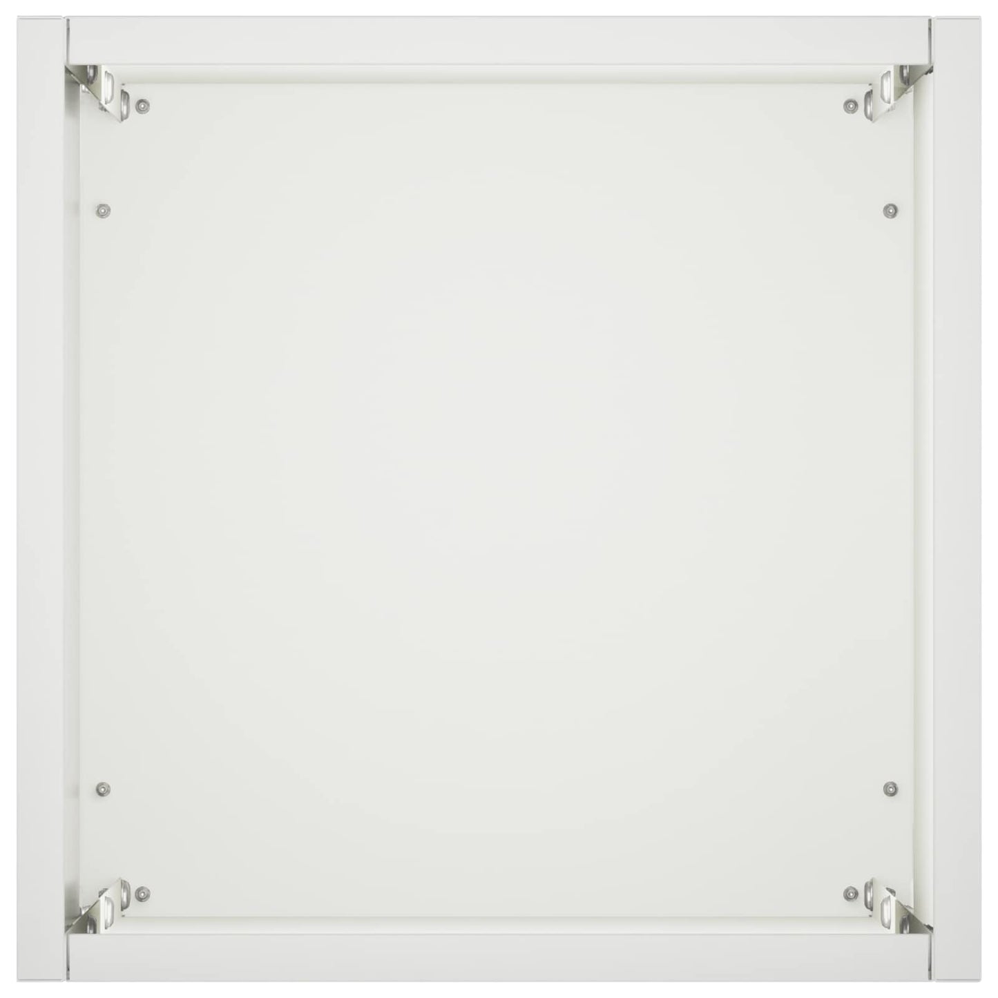 vidaXL Garden Planter 2 pcs White 20 x 20 x 75 cm Cold-rolled Steel
