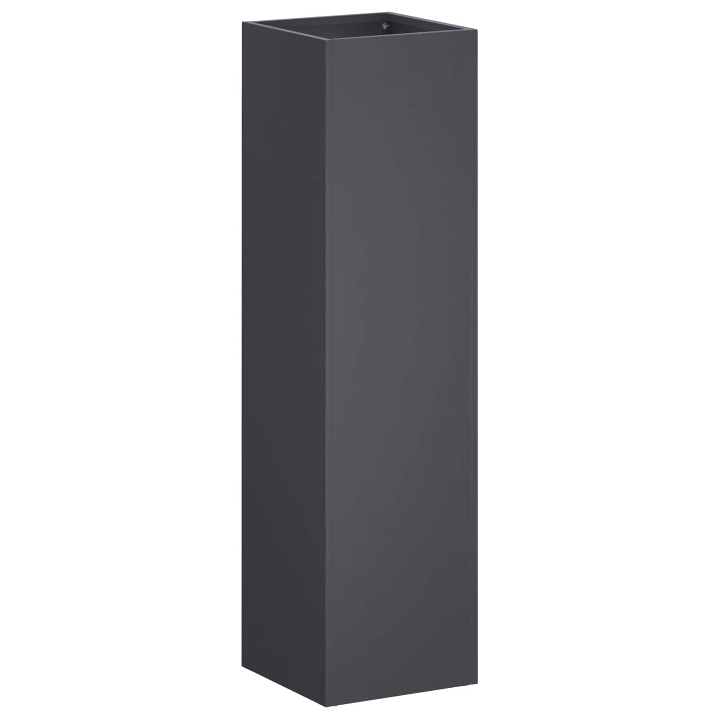 vidaXL Garden Planter Anthracite 20 x 20 x 75 cm Cold-rolled Steel