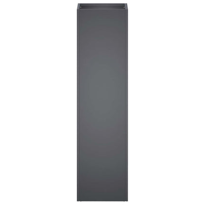 vidaXL Garden Planter Anthracite 20 x 20 x 75 cm Cold-rolled Steel