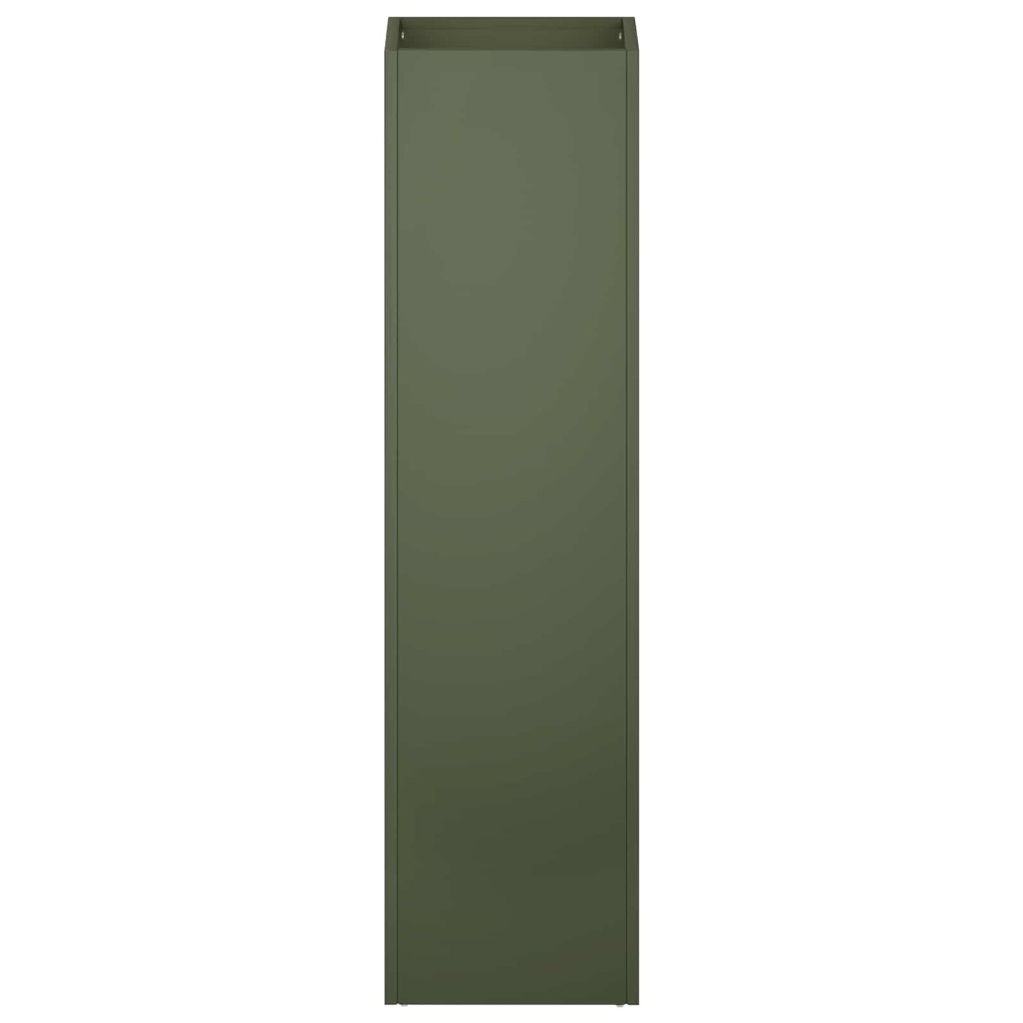 vidaXL Garden Planter Olive Green 20 x 20 x 75 cm Cold-rolled Steel