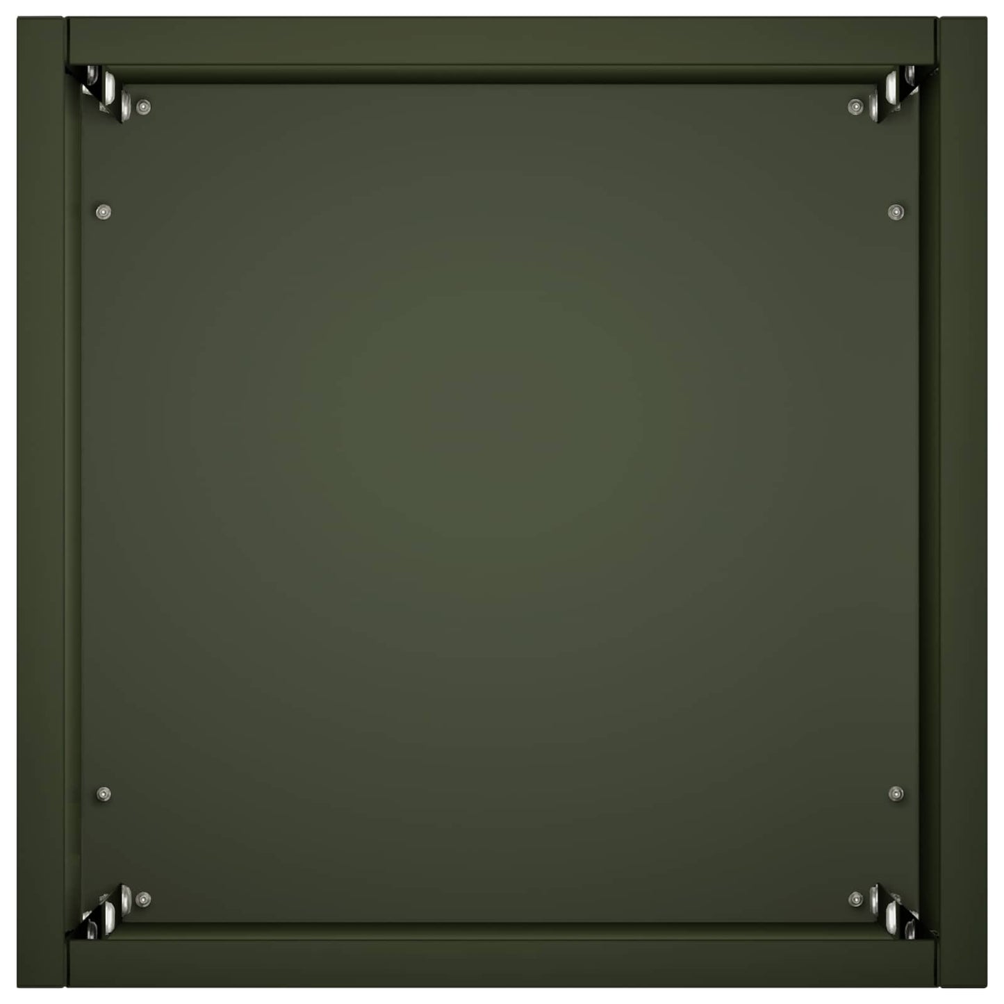 vidaXL Garden Planter 2 pcs Olive Green 20 x 20 x 75 cm