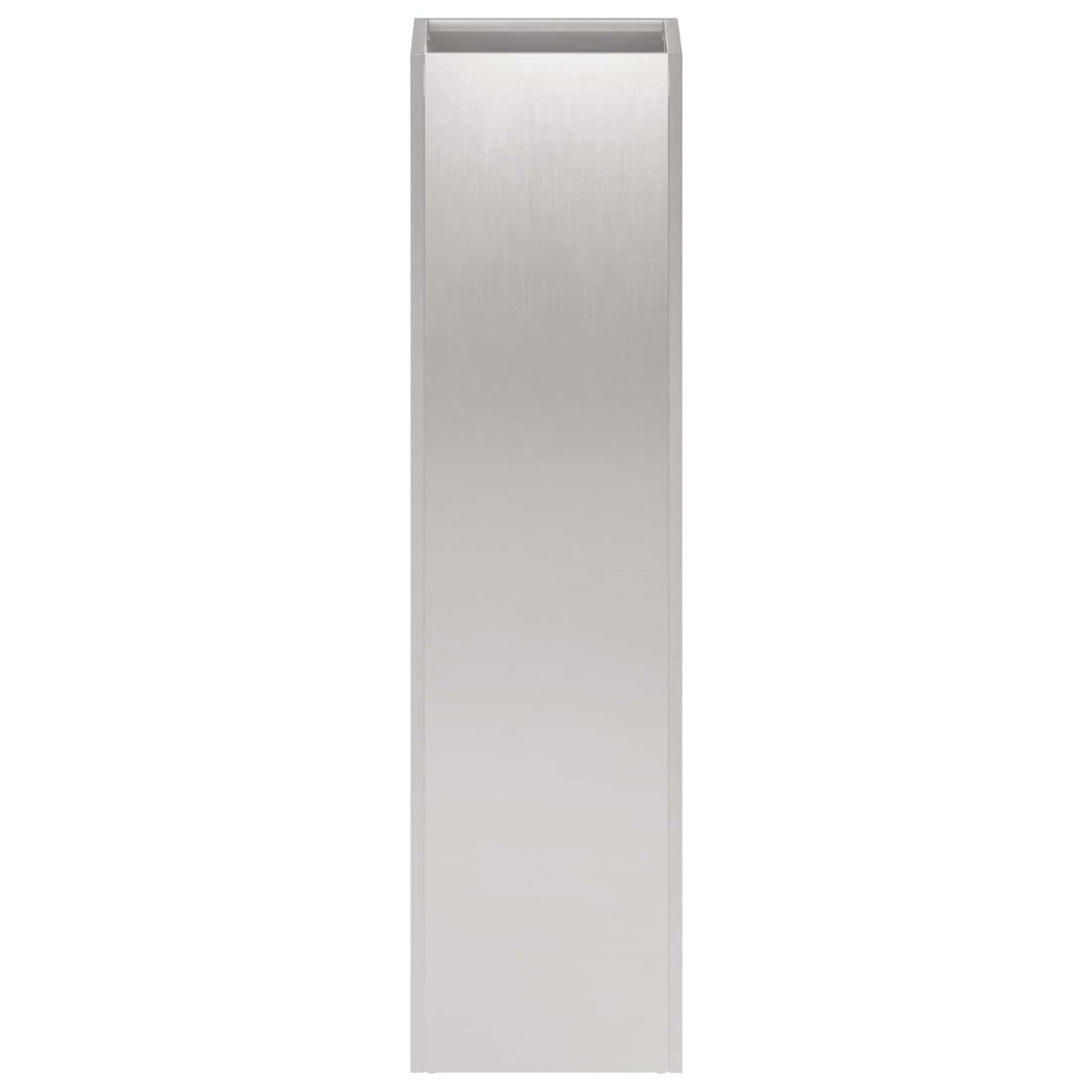 vidaXL Garden Planter Silver 20 x 20 x 75 cm Stainless Steel