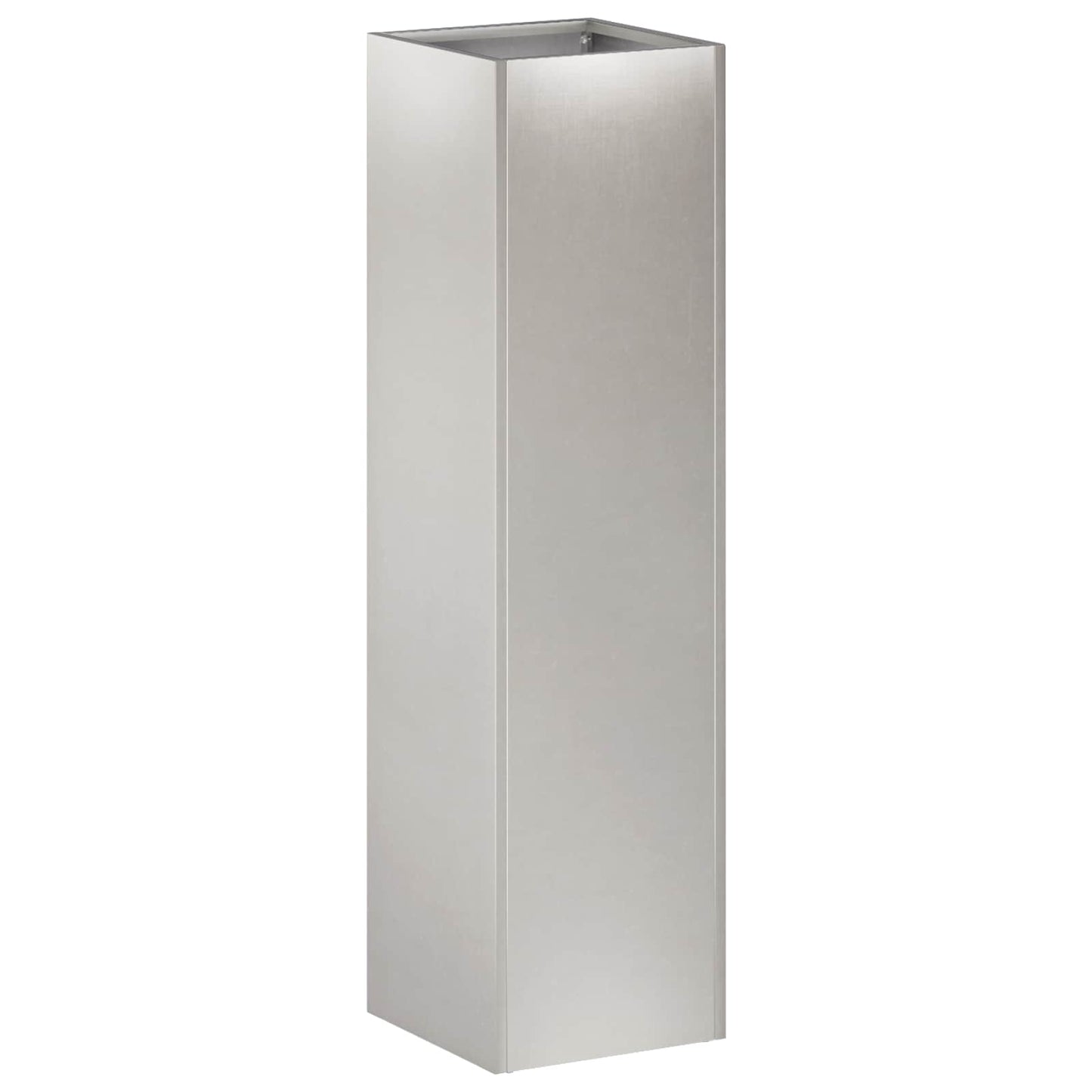 vidaXL Garden Planter 2 pcs Silver 20 x 20 x 75 cm Stainless Steel