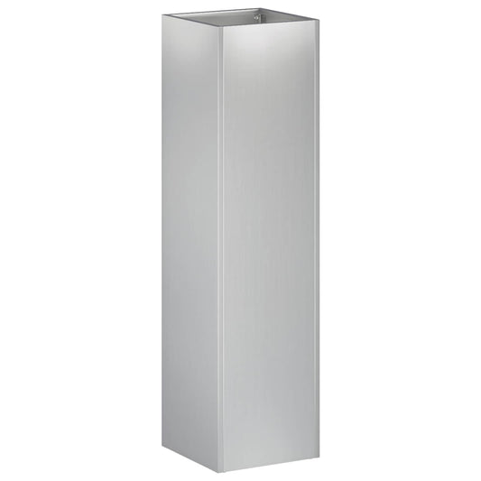 vidaXL Garden Planter Silver 20 x 20 x 75 cm Galvanised Steel