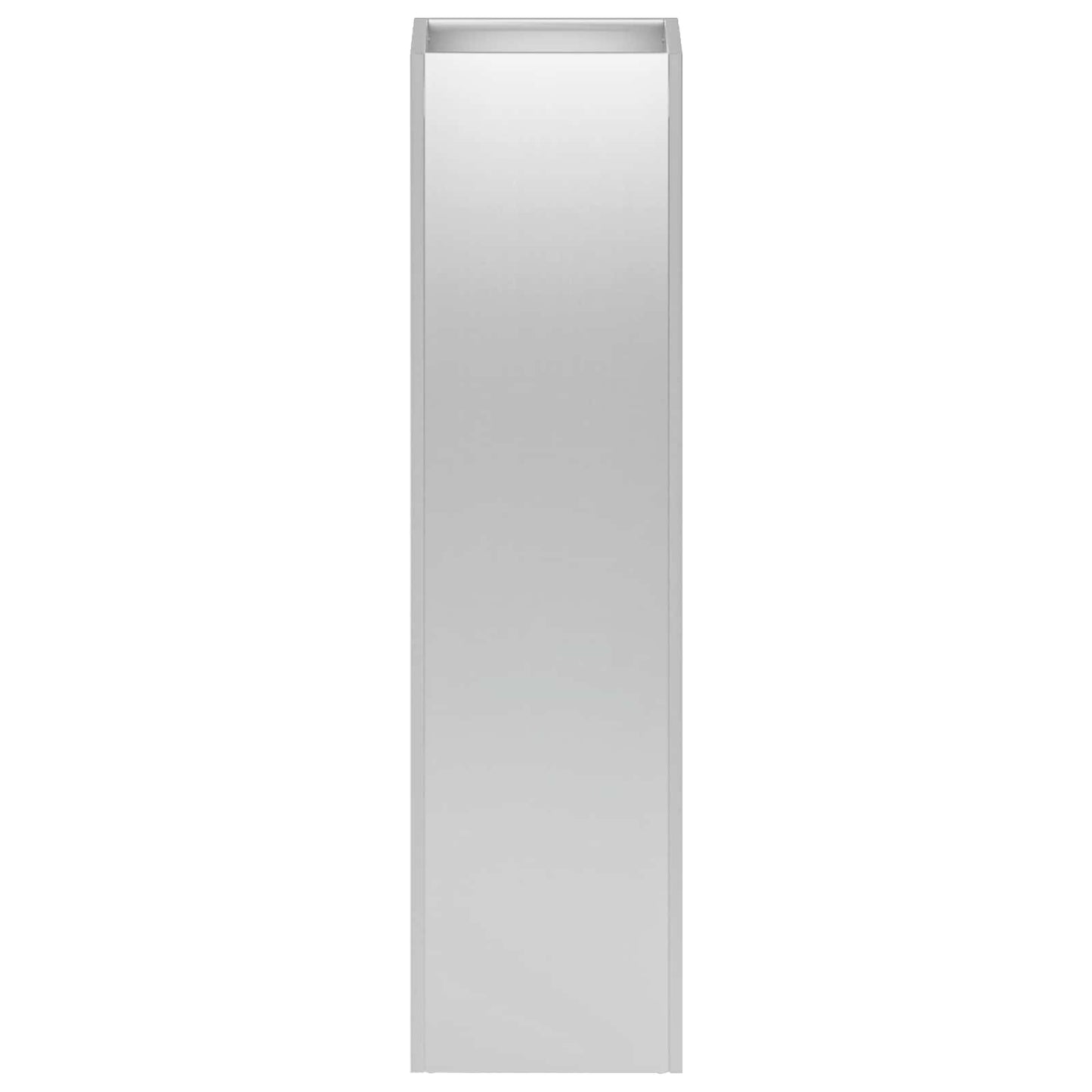 vidaXL Garden Planter Silver 20 x 20 x 75 cm Galvanised Steel