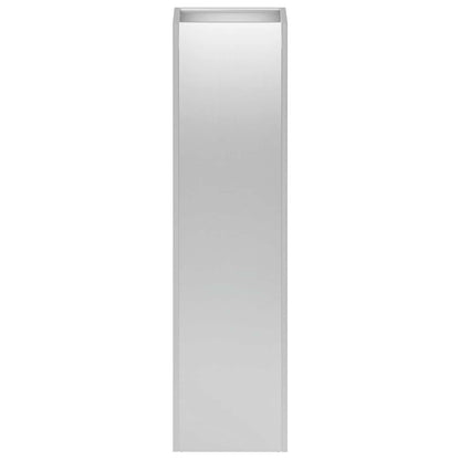 vidaXL Garden Planter Silver 20 x 20 x 75 cm Galvanised Steel