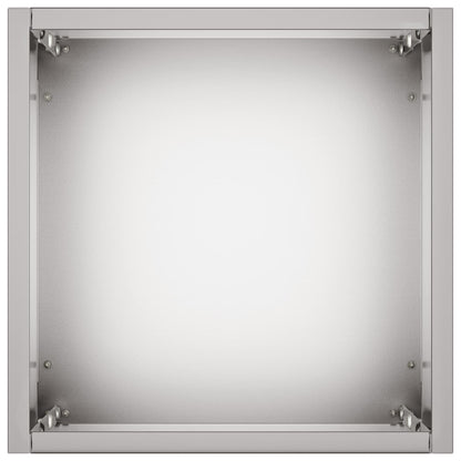 vidaXL Garden Planter Silver 20 x 20 x 75 cm Galvanised Steel