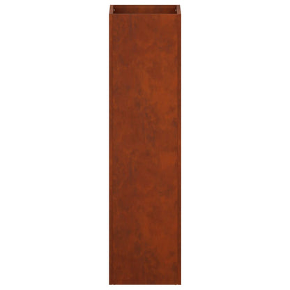 vidaXL Garden Planter Rusty 20 x 20 x 75 cm Weathering Steel