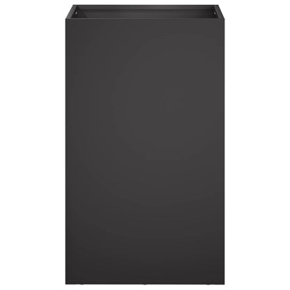 vidaXL Garden Planter Black 30 x 30 x 40 cm Cold-rolled Steel