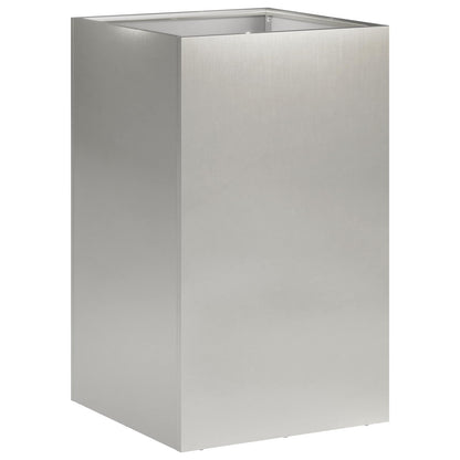 vidaXL Garden Planter Silver 30 x 30 x 40 cm Stainless Steel