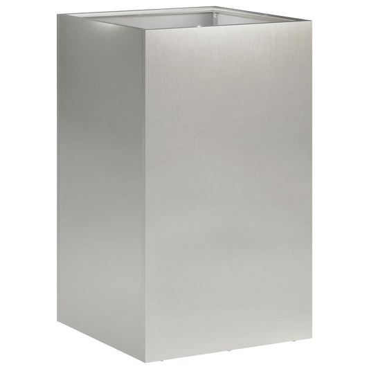 vidaXL Garden Planter Silver 30 x 30 x 40 cm Stainless Steel