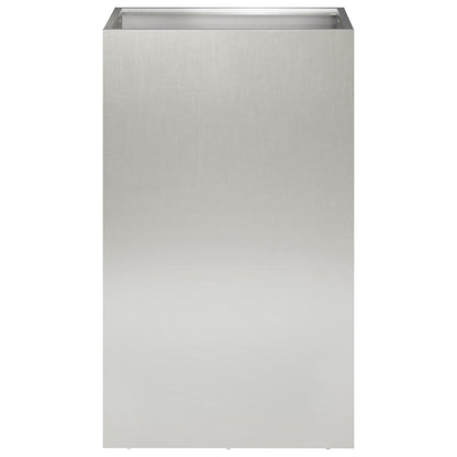 vidaXL Garden Planter Silver 30 x 30 x 40 cm Stainless Steel