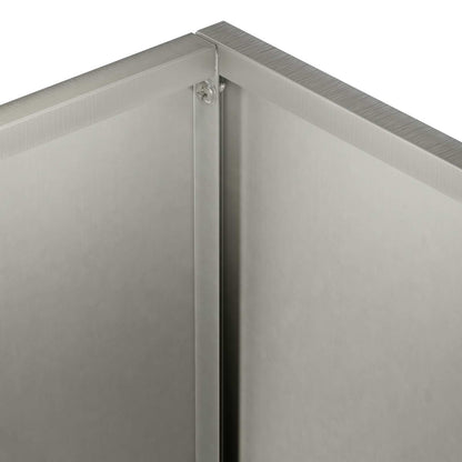 vidaXL Garden Planter 2 pcs Silver 30 x 30 x 40 cm Stainless Steel
