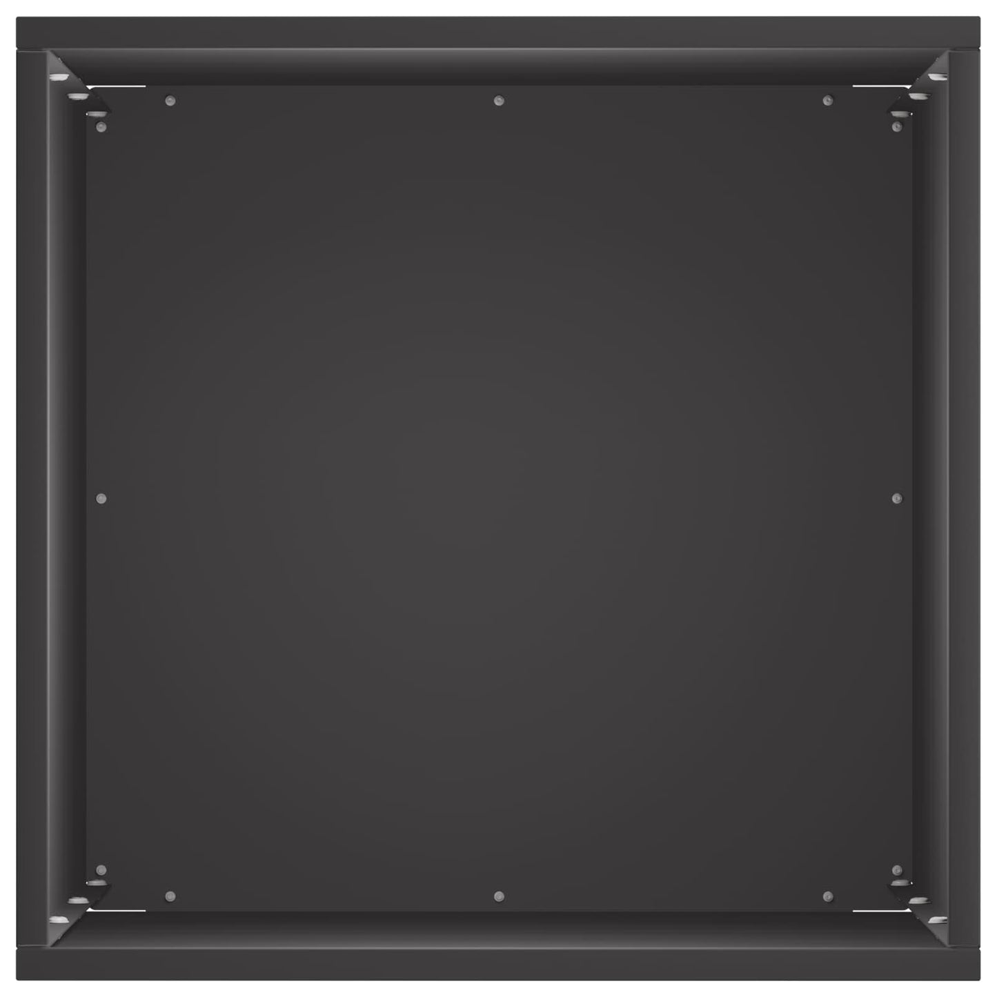 vidaXL Garden Planter Black 30 x 30 x 50 cm Cold-rolled Steel