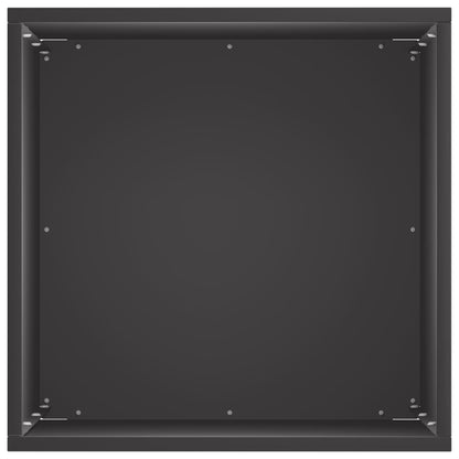 vidaXL Garden Planter Black 30 x 30 x 50 cm Cold-rolled Steel