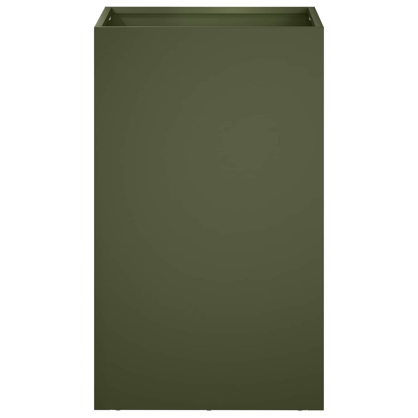 vidaXL Garden Planter Olive Green 30 x 30 x 50 cm Cold-rolled Steel