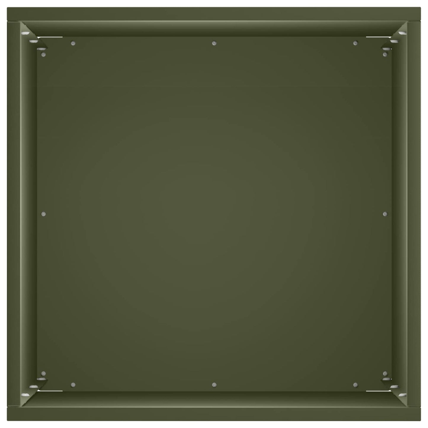 vidaXL Garden Planter Olive Green 30 x 30 x 50 cm Cold-rolled Steel